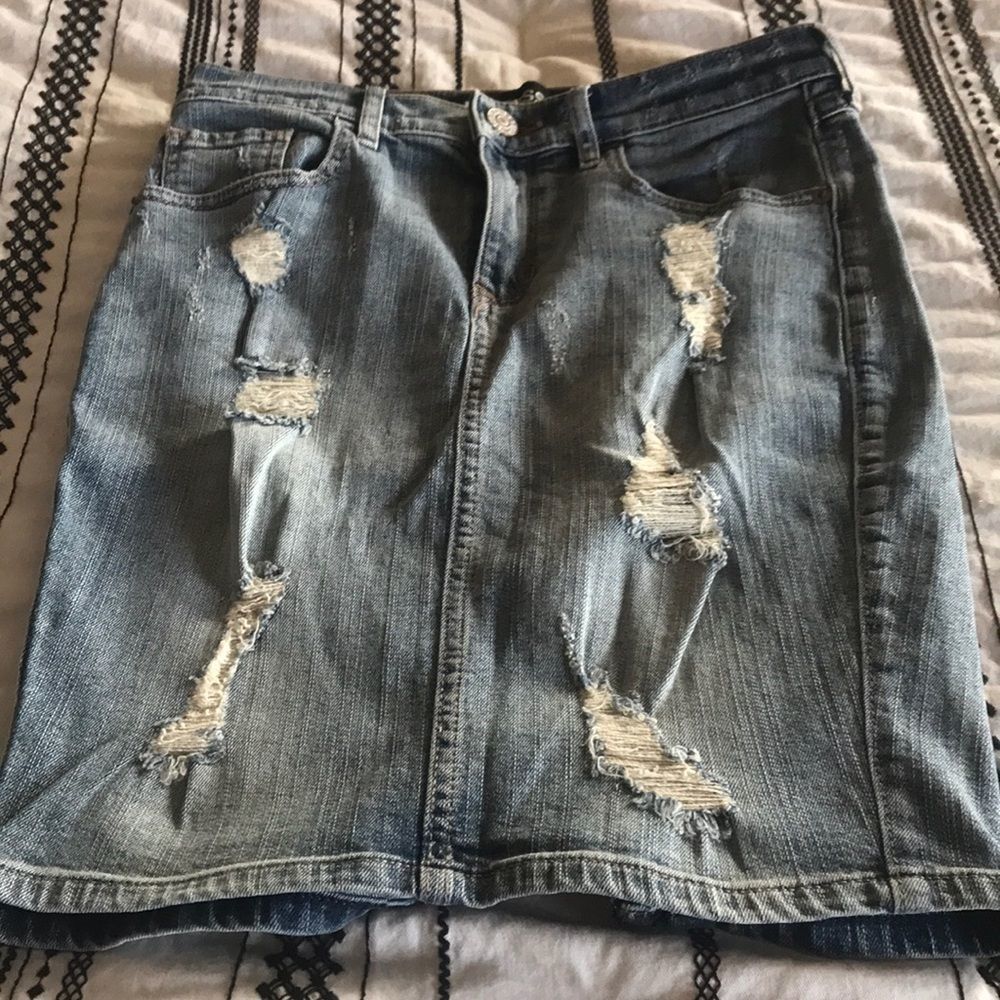 Express Denim Skirt